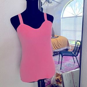 Pink Ann Taylor sweater tank top XS